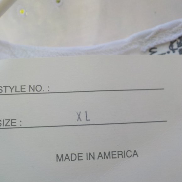 NWT White short sleeve Dress Top with partial sheer stripes SZ XL - Picture 10 of 16